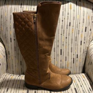Faux leather boots size 8